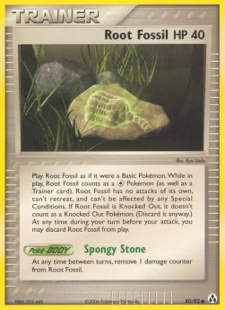 Root Fossil  Single: Pokemon EX Legend Maker Einzelkarte