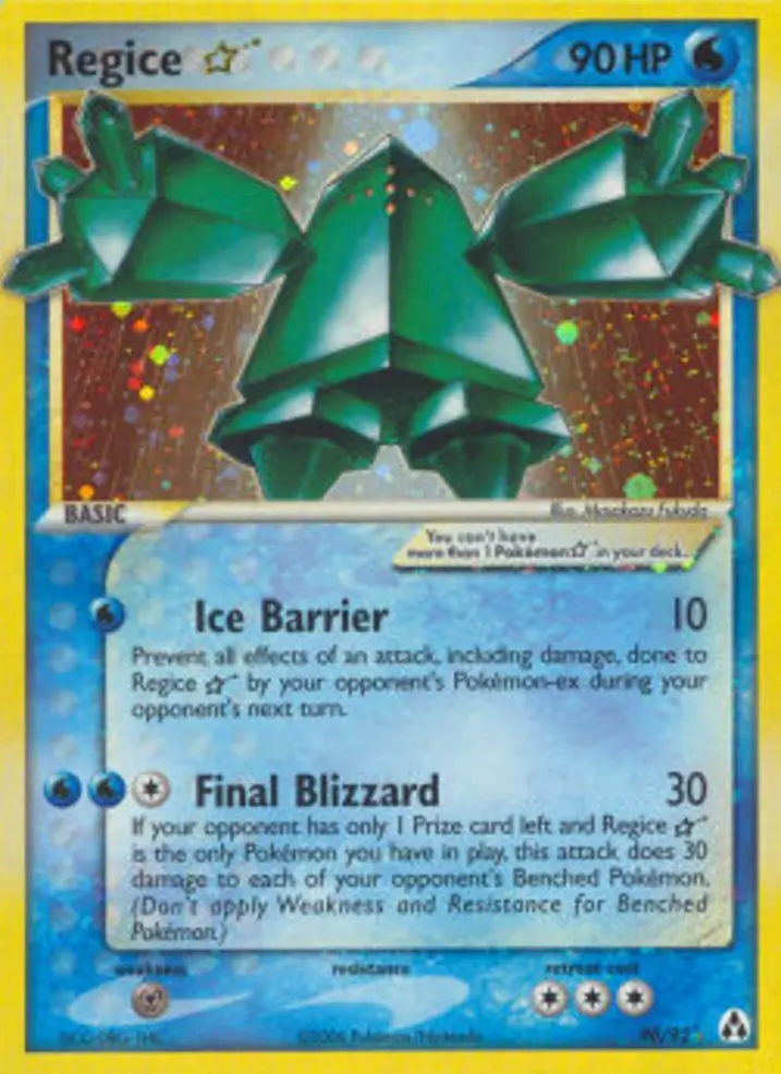 Regice Gold Star 