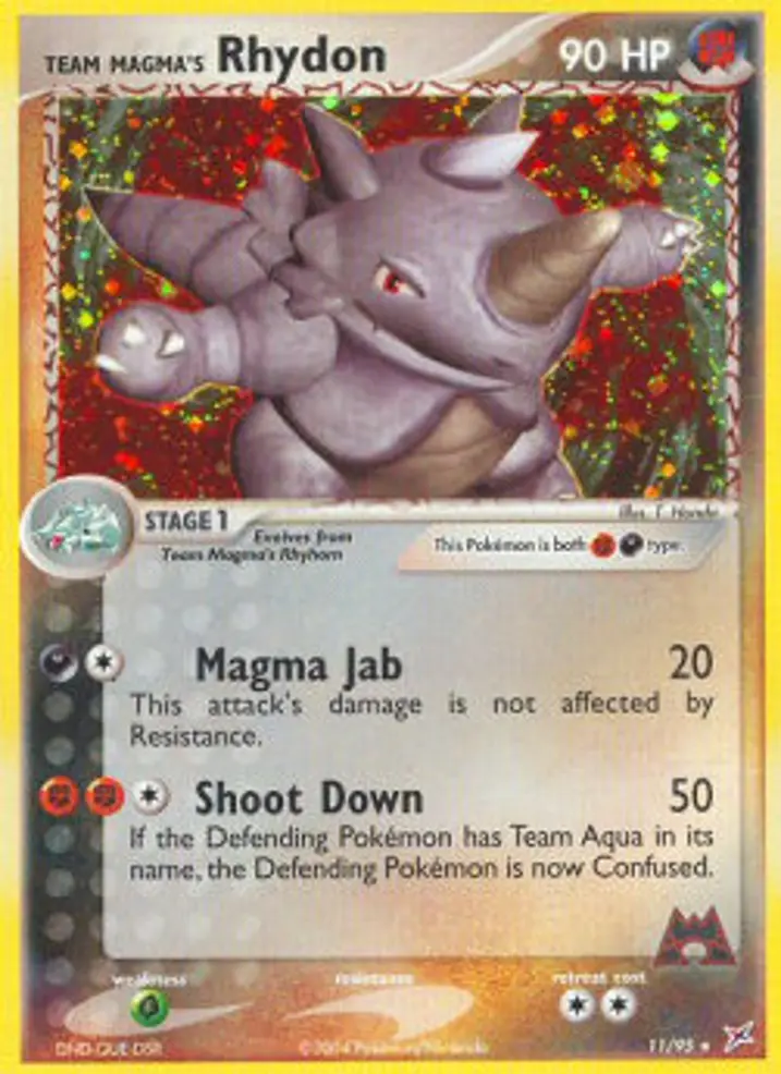Team Magma's Rhydon  Single: Pokemon EX Team Magma vs Team Aqua Einzelkarte