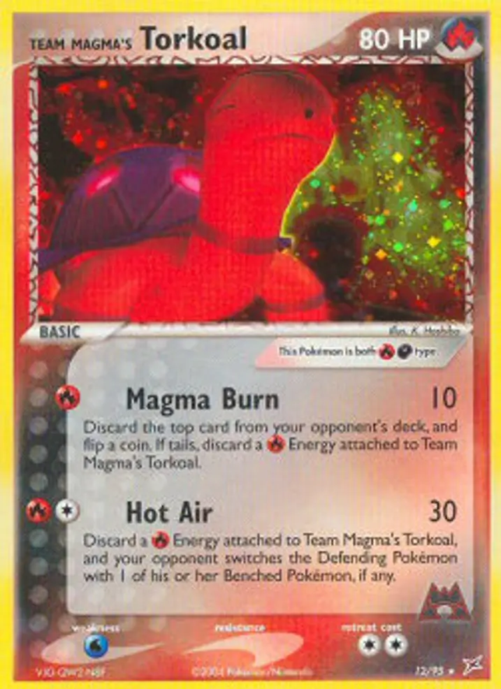 Team Magma's Torkoal  Single: Pokemon EX Team Magma vs Team Aqua Einzelkarte