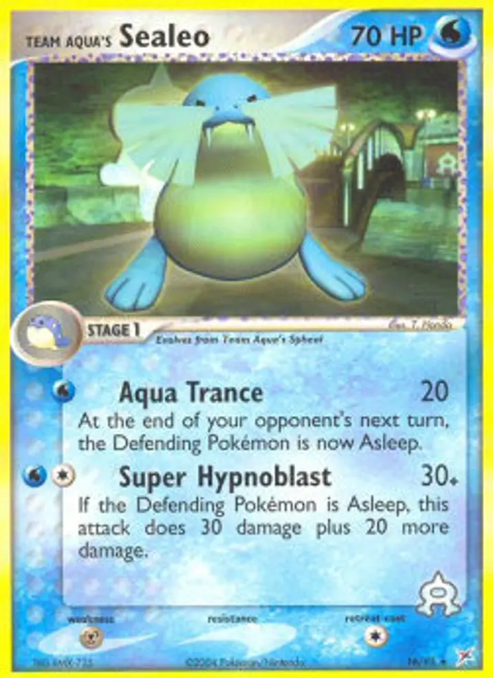 Team Aqua's Sealeo  Single: Pokemon EX Team Magma vs Team Aqua Einzelkarte