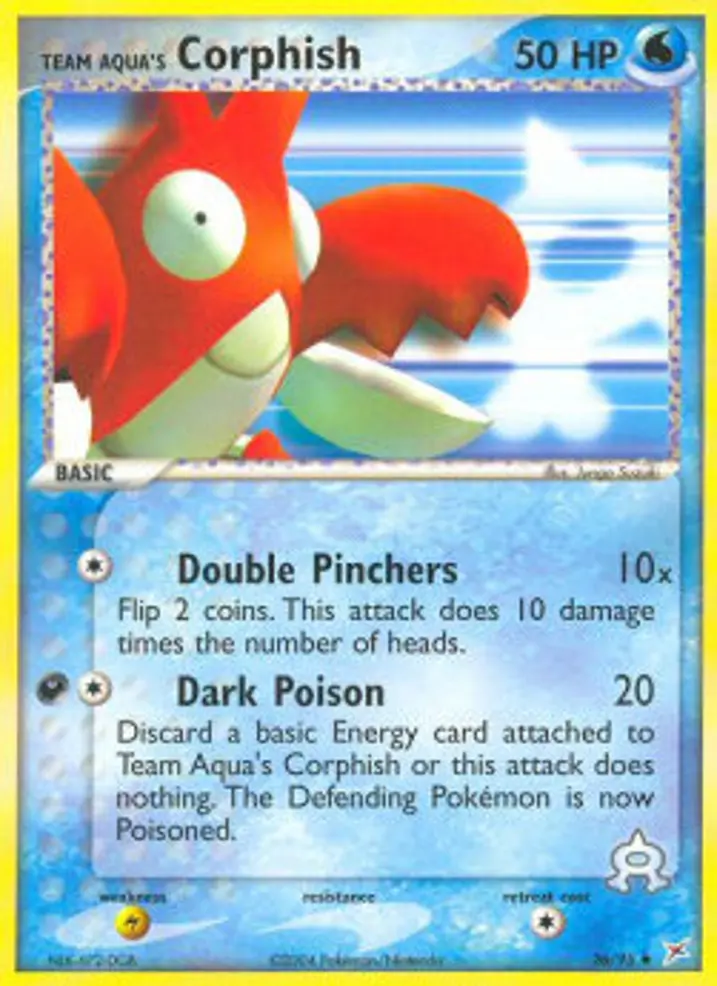 Team Aqua's Corphish  Single: Pokemon EX Team Magma vs Team Aqua Einzelkarte