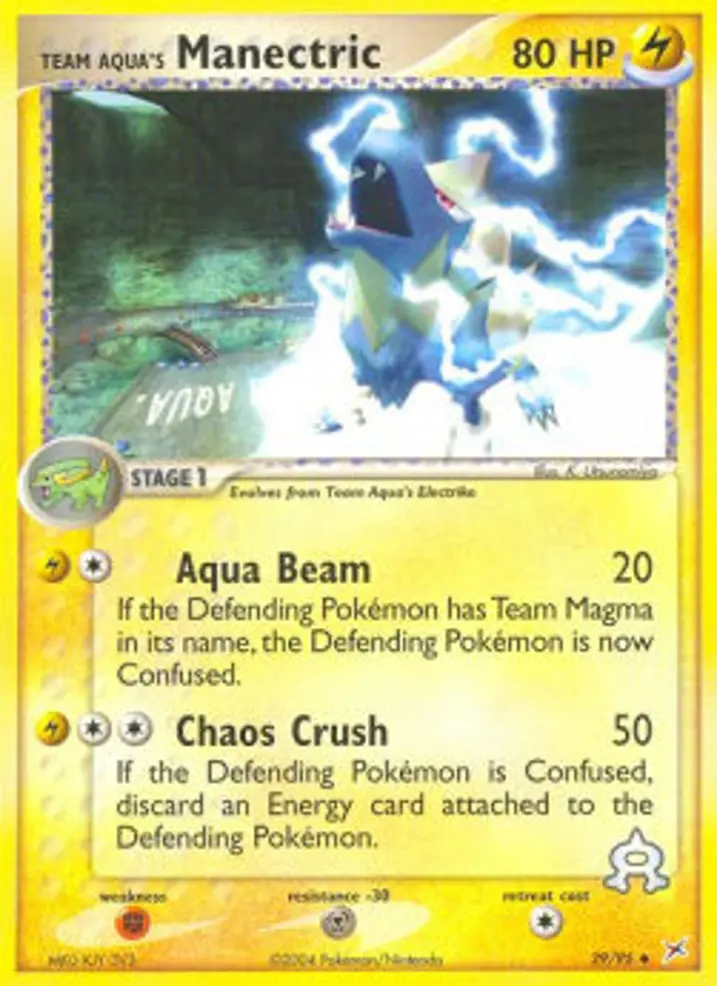 Team Aqua's Manectric  Single: Pokemon EX Team Magma vs Team Aqua Einzelkarte