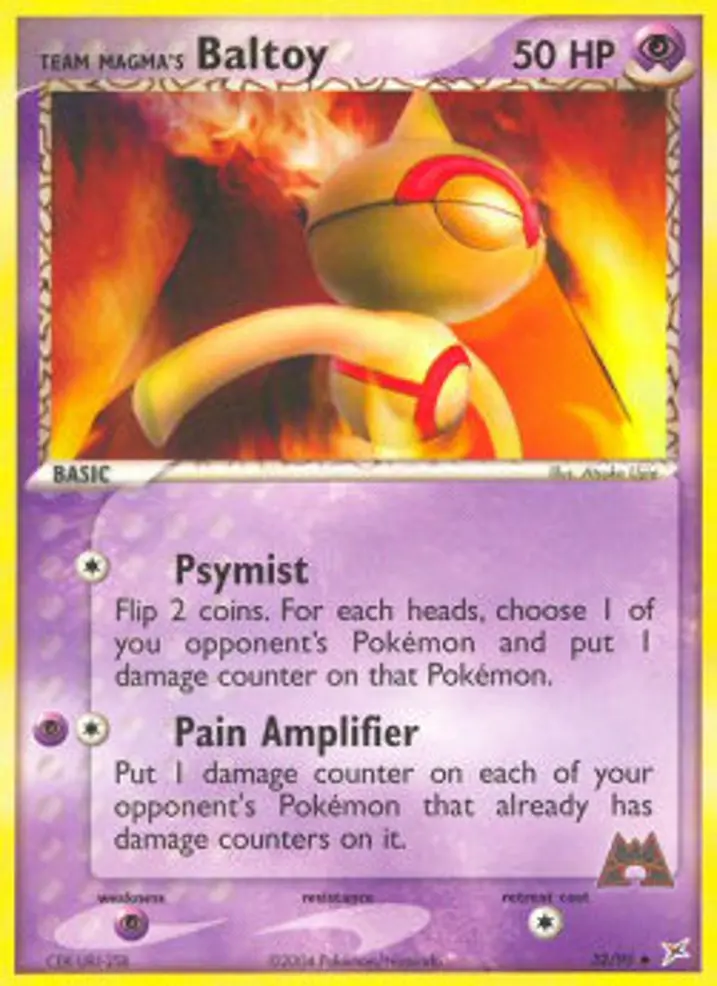 Team Magma's Baltoy  Single: Pokemon EX Team Magma vs Team Aqua Einzelkarte
