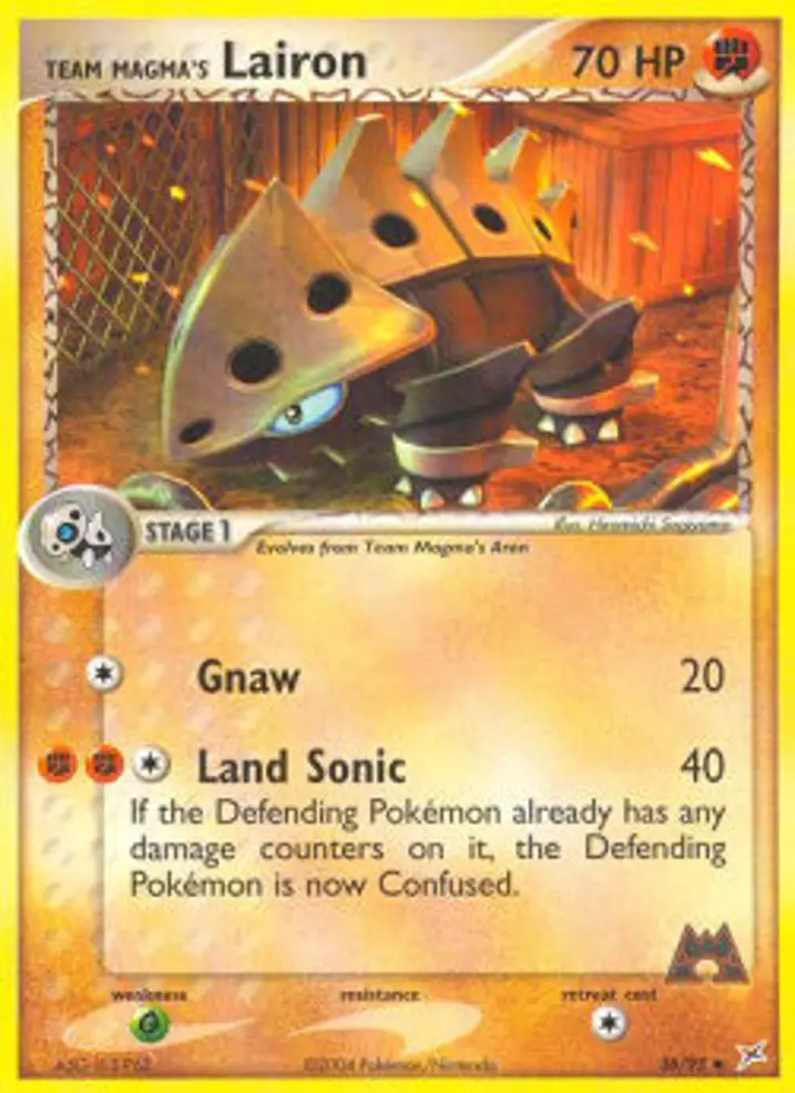Team Magma's Lairon  Single: Pokemon EX Team Magma vs Team Aqua Einzelkarte