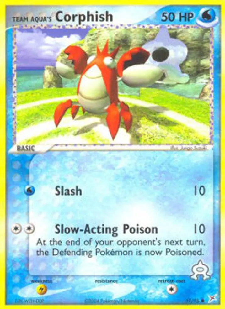 Team Aqua's Corphish  Single: Pokemon EX Team Magma vs Team Aqua Einzelkarte