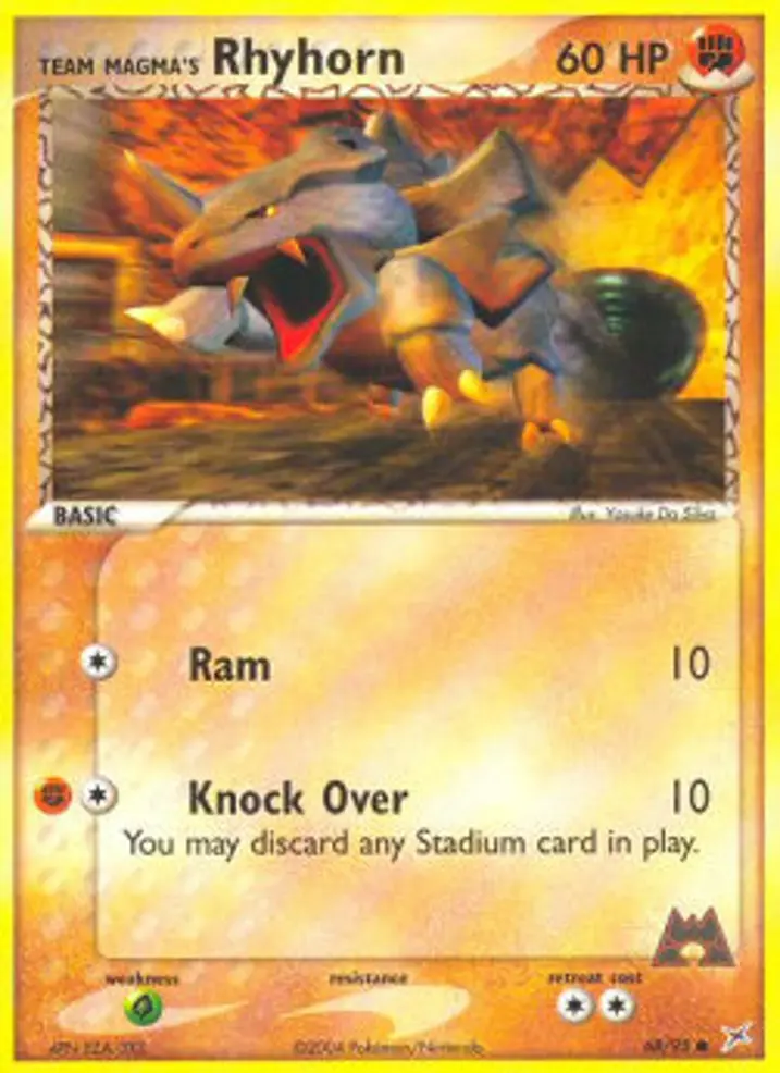 Team Magma's Rhyhorn  Single: Pokemon EX Team Magma vs Team Aqua Einzelkarte