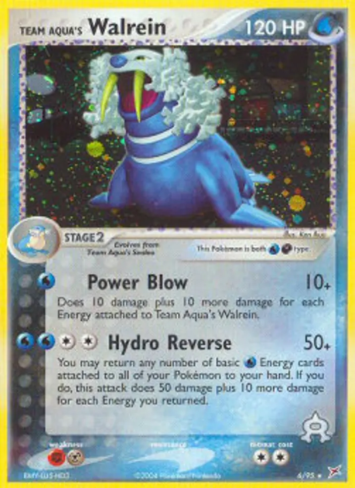 Team Aqua's Walrein  Single: Pokemon EX Team Magma vs Team Aqua Einzelkarte