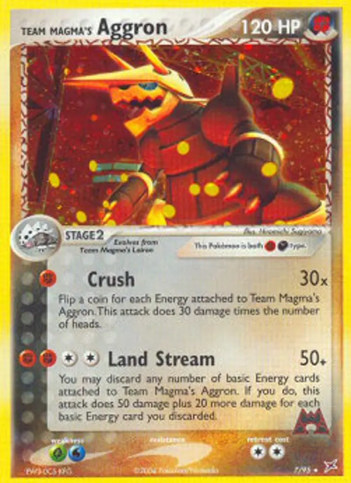 Team Magma's Aggron  Single: Pokemon EX Team Magma vs Team Aqua Einzelkarte
