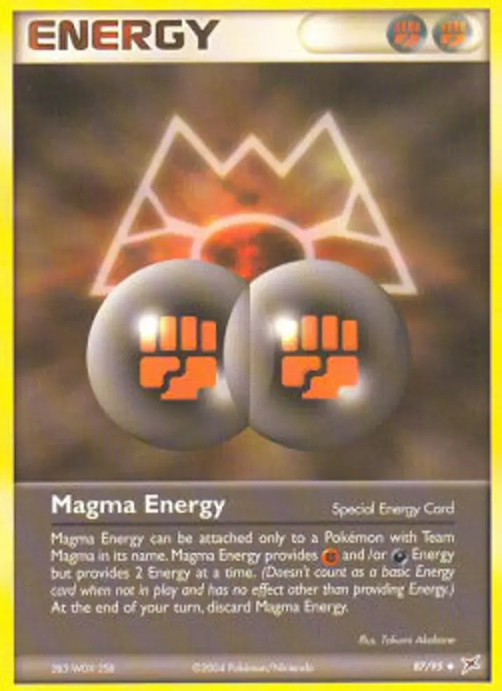 Magma Energy Single: Pokemon EX Team Magma vs Team Aqua Einzelkarte
