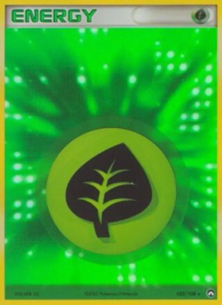 Grass Energy Single: Pokemon EX Power Keepers Einzelkarte