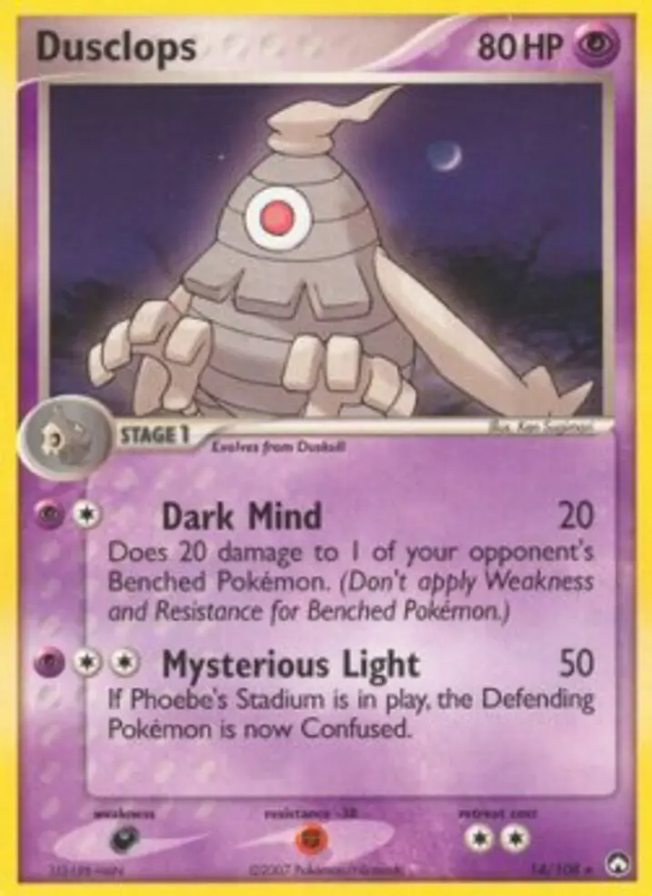 Dusclops  Single: Pokemon EX Power Keepers Einzelkarte