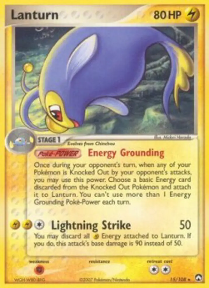 Lanturn  Single: Pokemon EX Power Keepers Einzelkarte