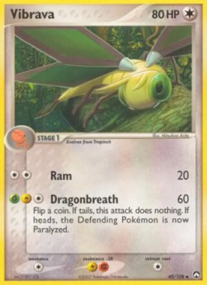 Vibrava  Single: Pokemon EX Power Keepers Einzelkarte