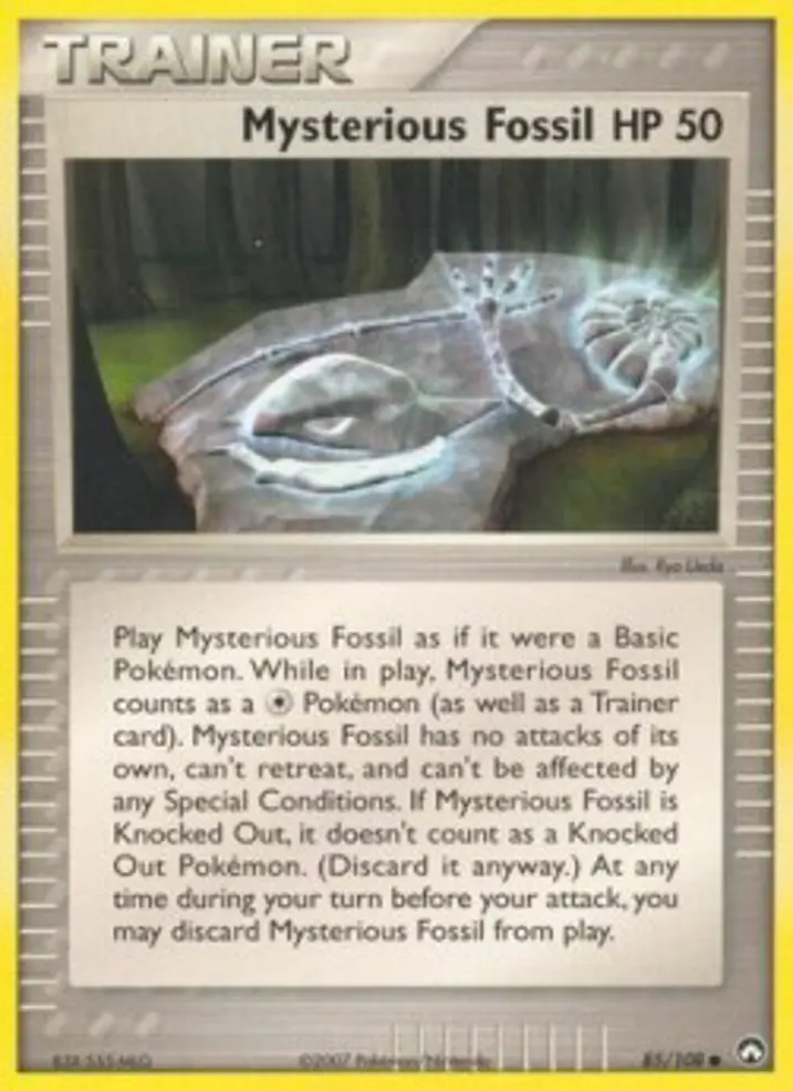 Mysterious Fossil Single: Pokemon EX Power Keepers Einzelkarte