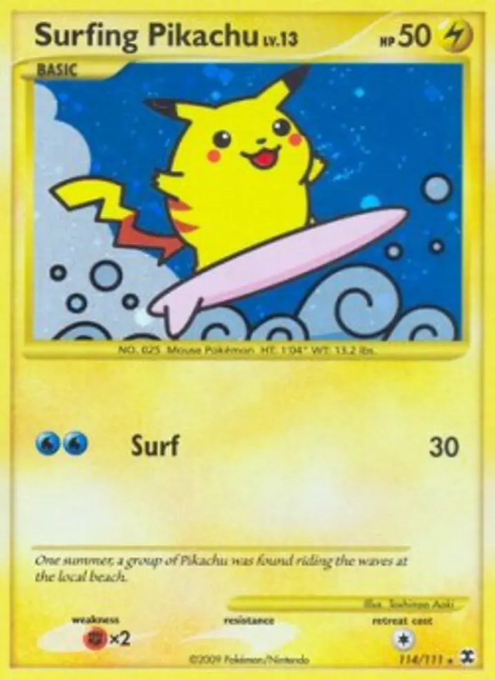 Surfing Pikachu Lv.13 