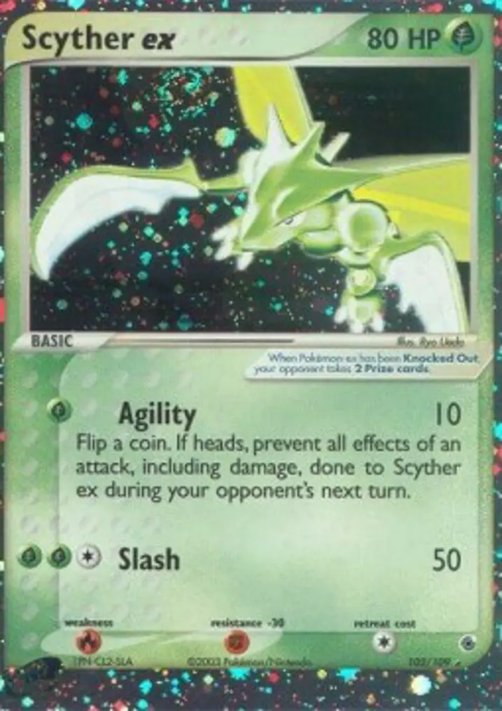 Scyther ex  Single: Pokemon EX Ruby & Sapphire Einzelkarte