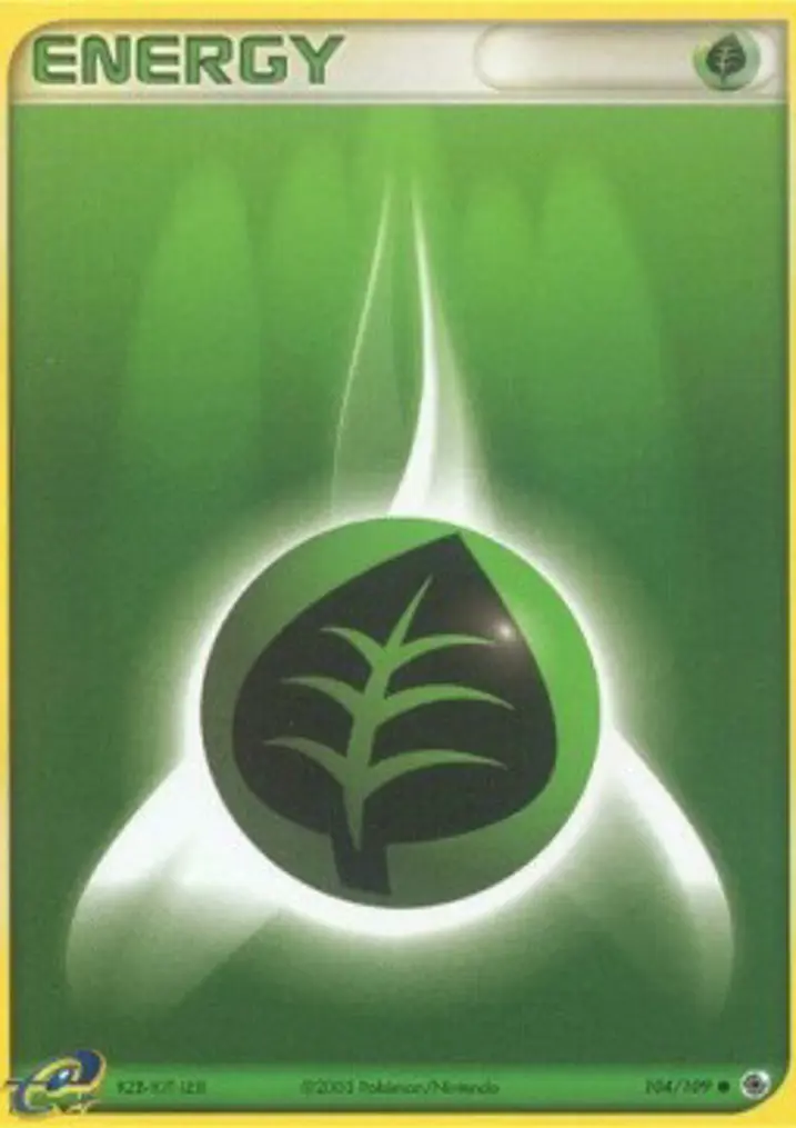 Grass Energy Single: Pokemon EX Ruby & Sapphire Einzelkarte