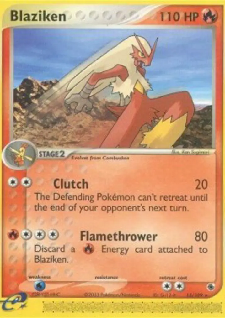 Blaziken  Single: Pokemon EX Ruby & Sapphire Einzelkarte