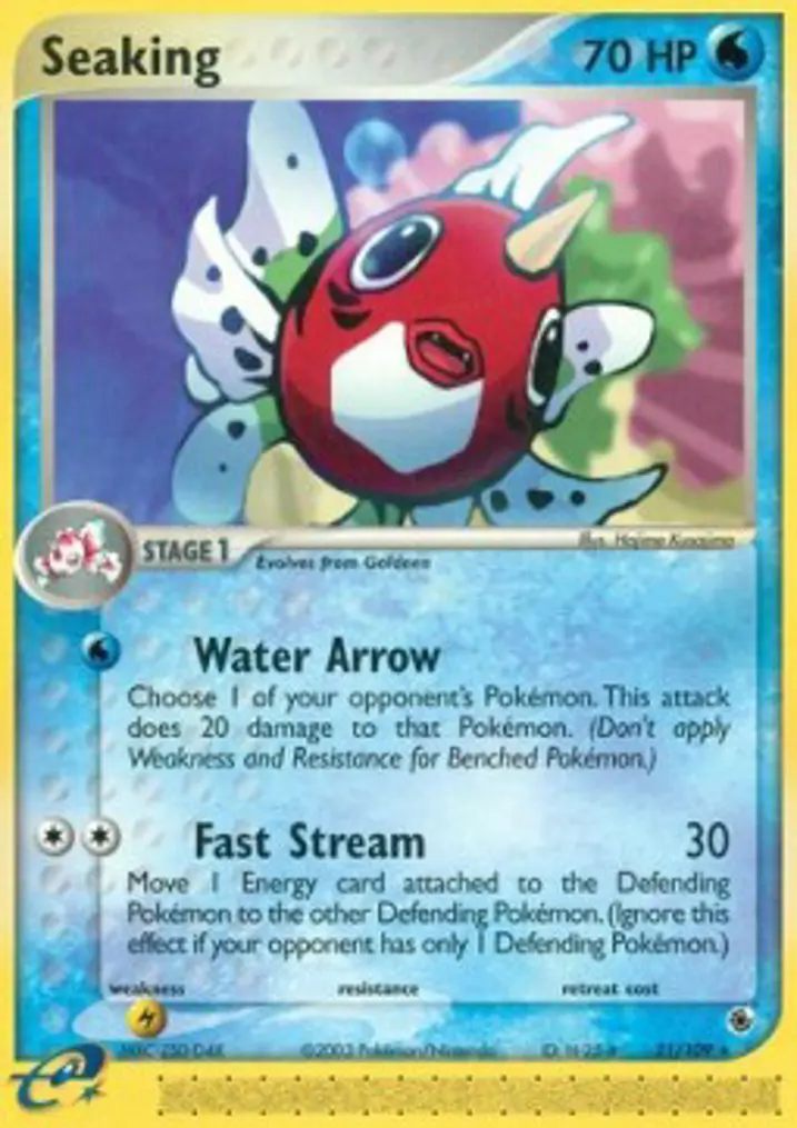 Seaking  Single: Pokemon EX Ruby & Sapphire Einzelkarte