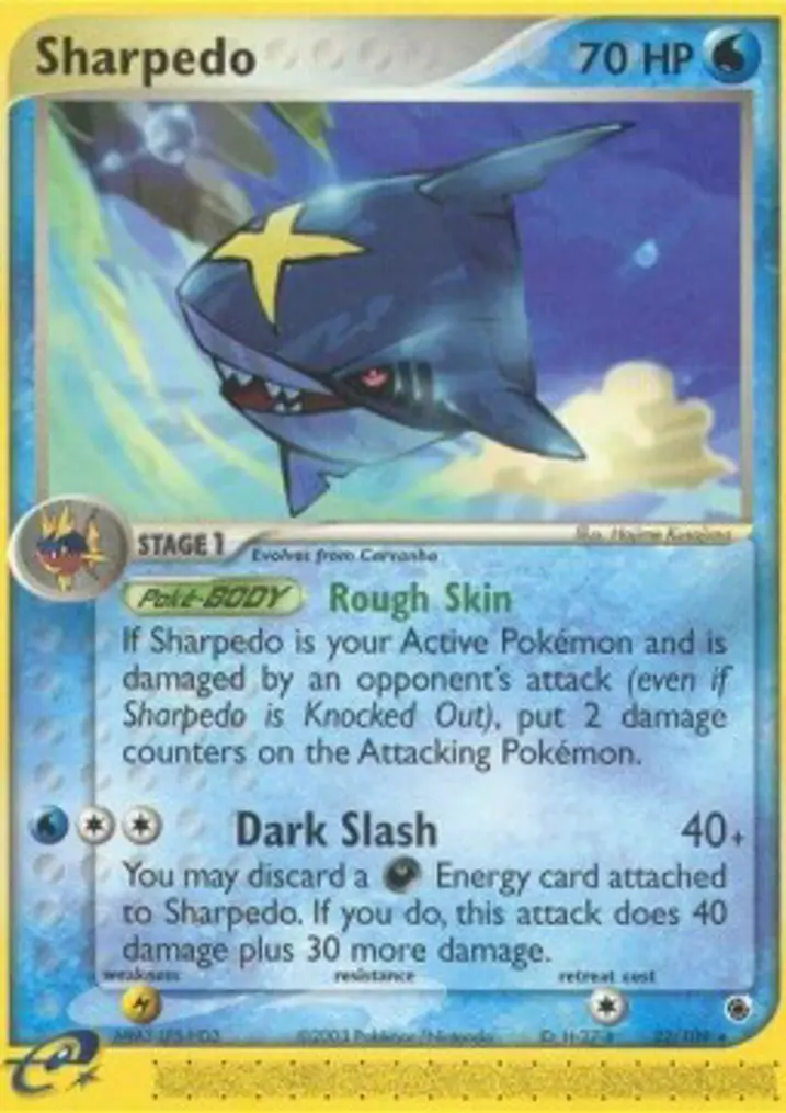 Sharpedo  Single: Pokemon EX Ruby & Sapphire Einzelkarte