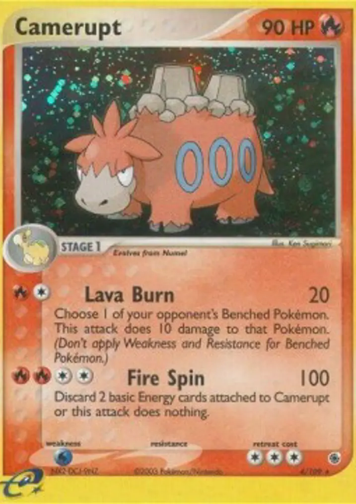 Camerupt  Single: Pokemon EX Ruby & Sapphire Einzelkarte