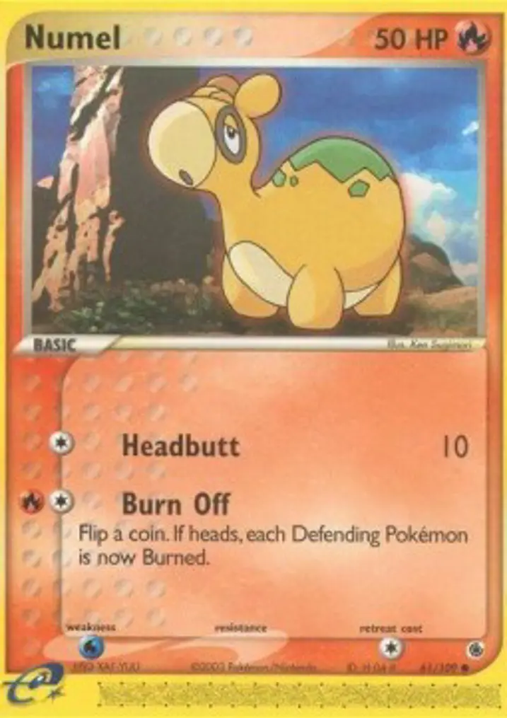 Numel  Single: Pokemon EX Ruby & Sapphire Einzelkarte