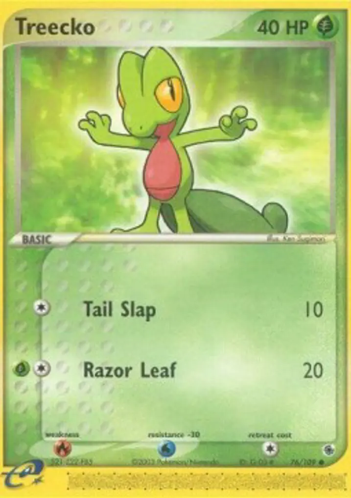 Treecko  Single: Pokemon EX Ruby & Sapphire Einzelkarte