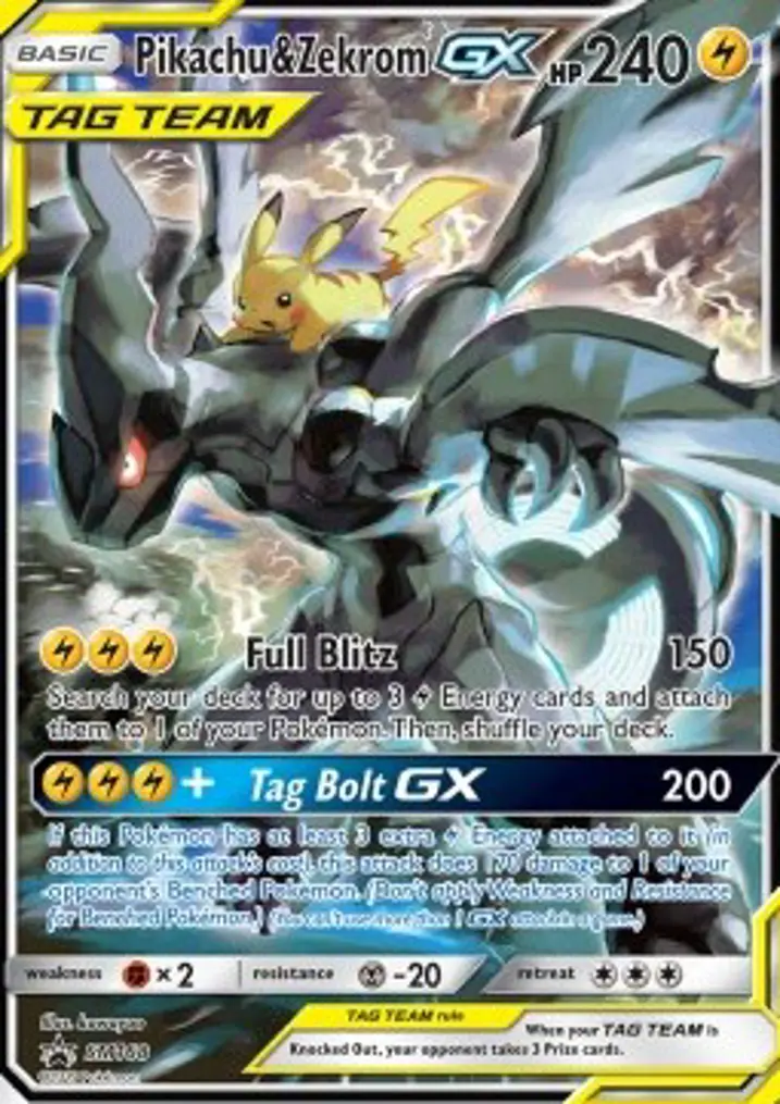 Pikachu & Zekrom GX 