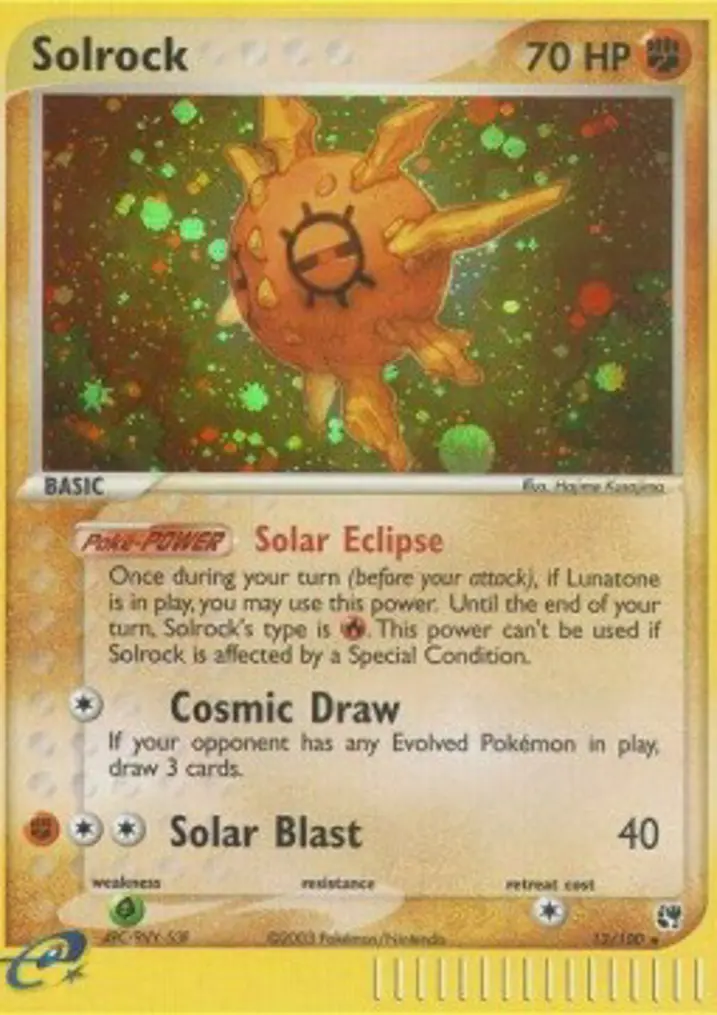 Solrock  Single: Pokemon EX Sandstorm Einzelkarte