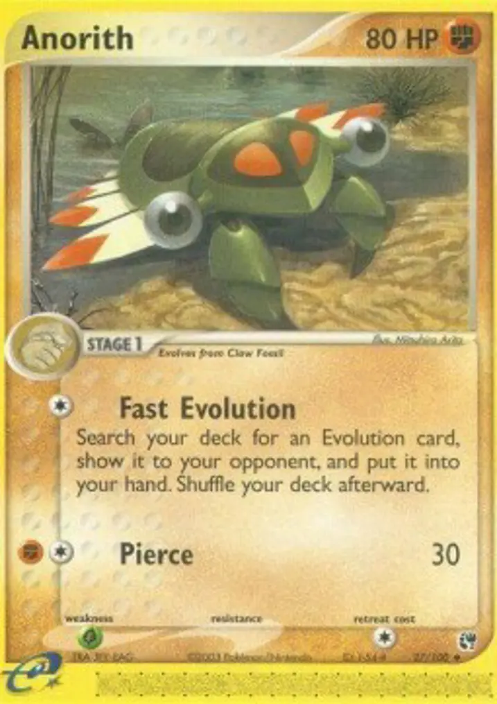 Anorith  Single: Pokemon EX Sandstorm Einzelkarte