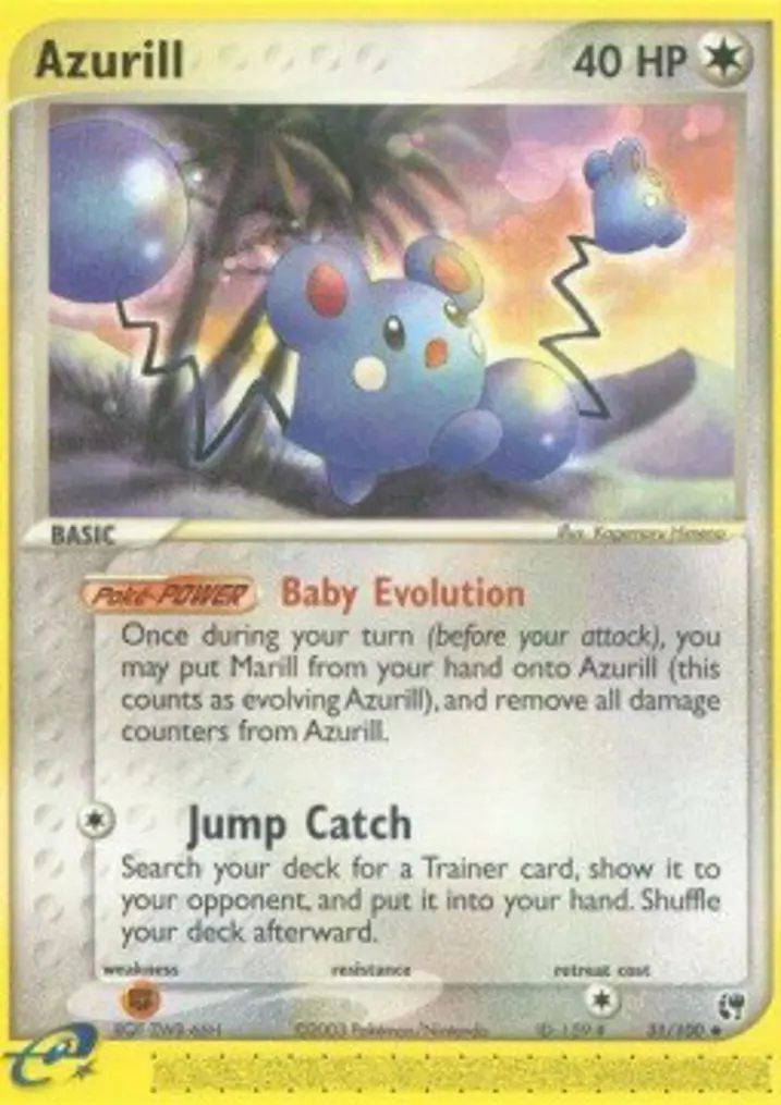 Azurill  Single: Pokemon EX Sandstorm Einzelkarte