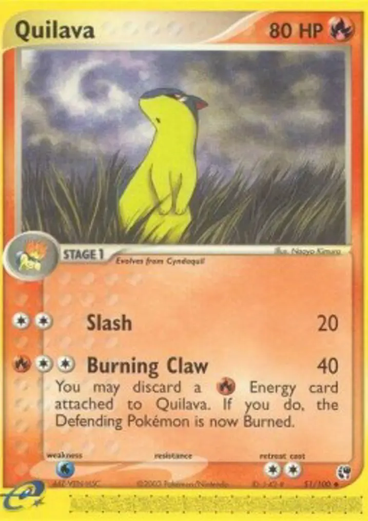 Quilava  Single: Pokemon EX Sandstorm Einzelkarte