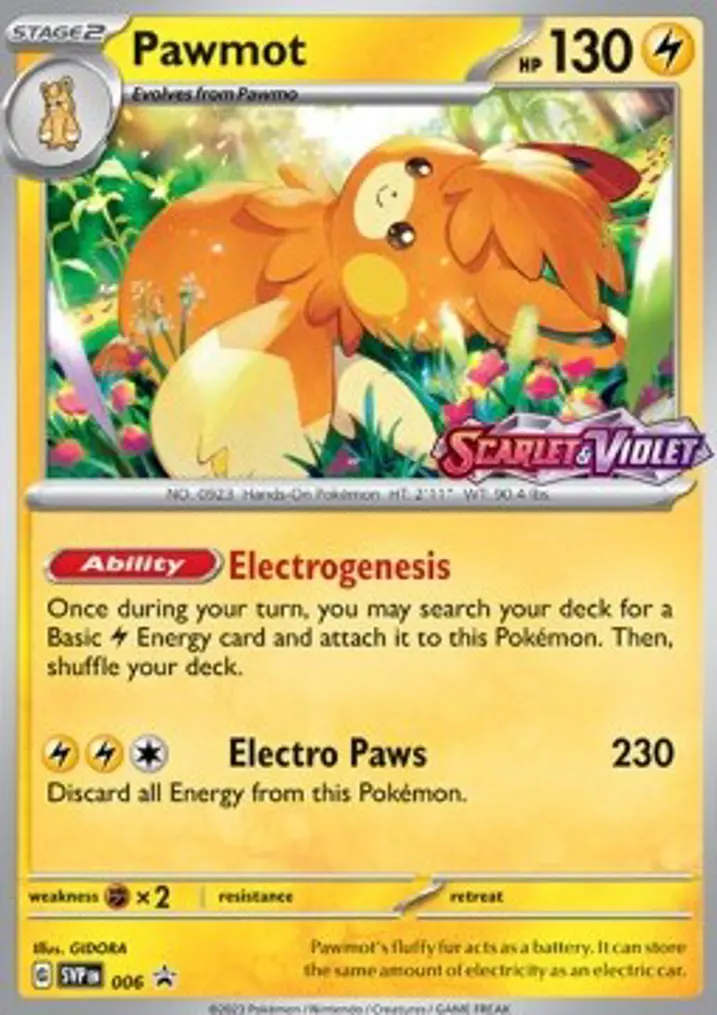 Pawmot  Single: Pokemon SV Black Star Promos Einzelkarte