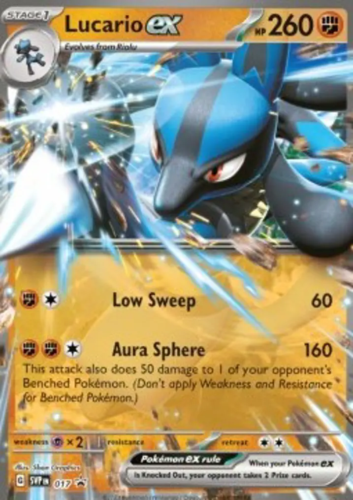 Lucario ex  Single: Pokemon SV Black Star Promos Einzelkarte