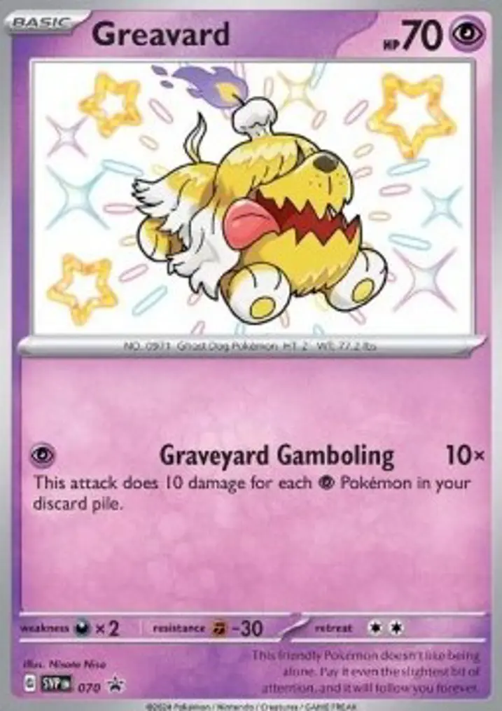 Greavard  Single: Pokemon SV Black Star Promos Einzelkarte