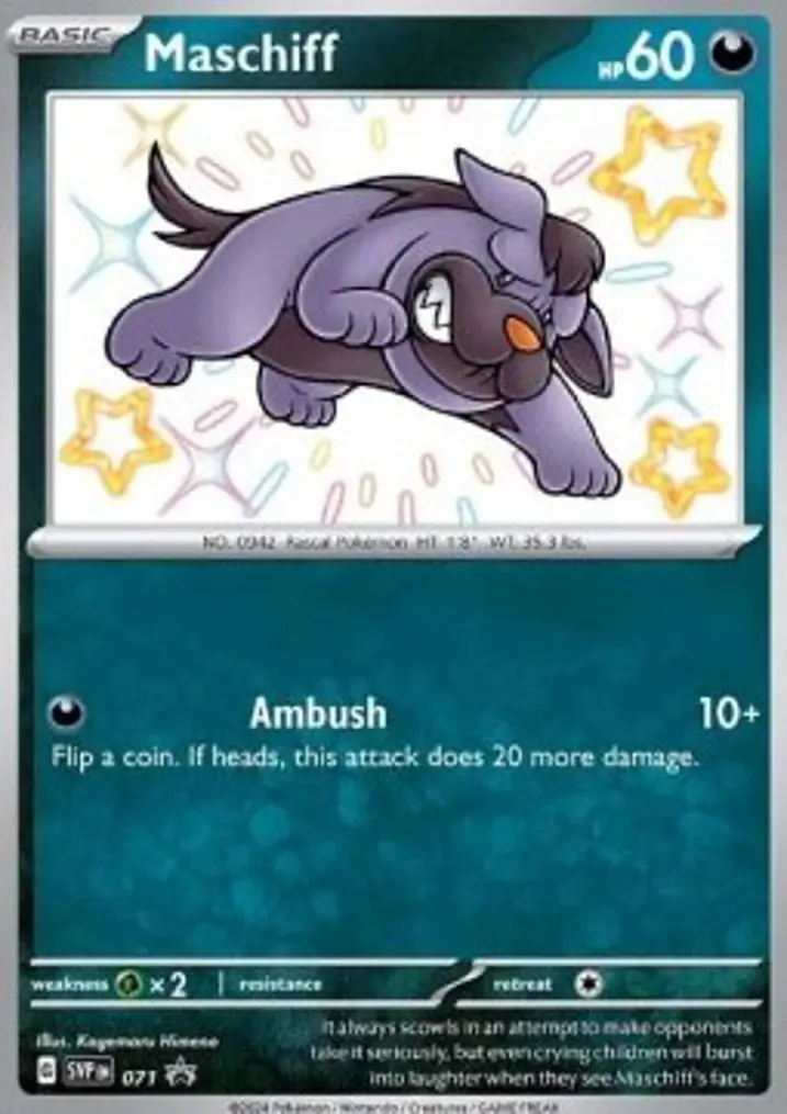 Maschiff  Single: Pokemon SV Black Star Promos Einzelkarte