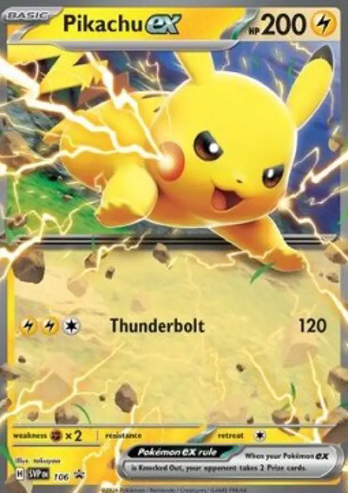 Pikachu ex  Single: Pokemon SV Black Star Promos Einzelkarte