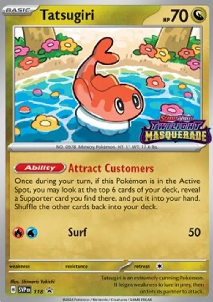 Tatsugiri  Single: Pokemon SV Black Star Promos Einzelkarte