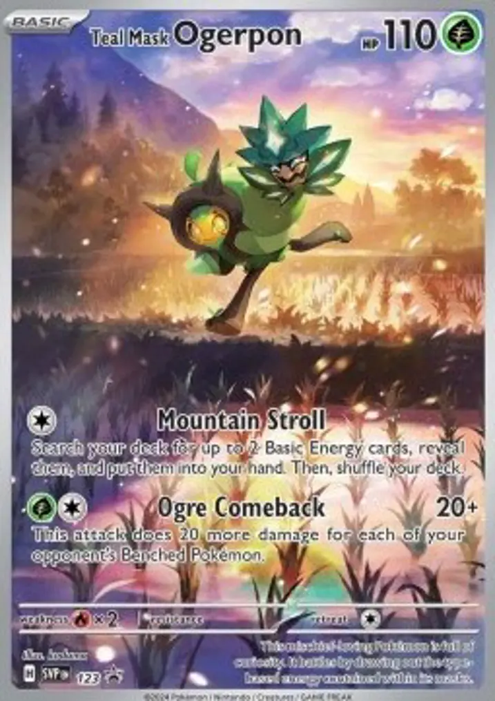 Teal Mask Ogerpon  Single: Pokemon SV Black Star Promos Einzelkarte