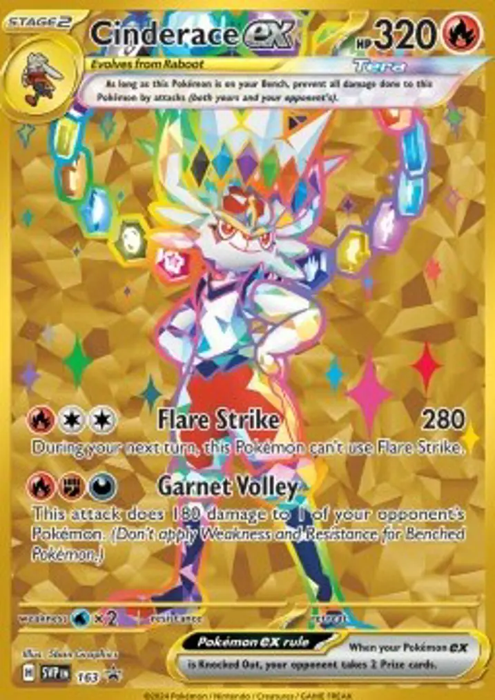 Cinderace ex  Single: Pokemon SV Black Star Promos Einzelkarte