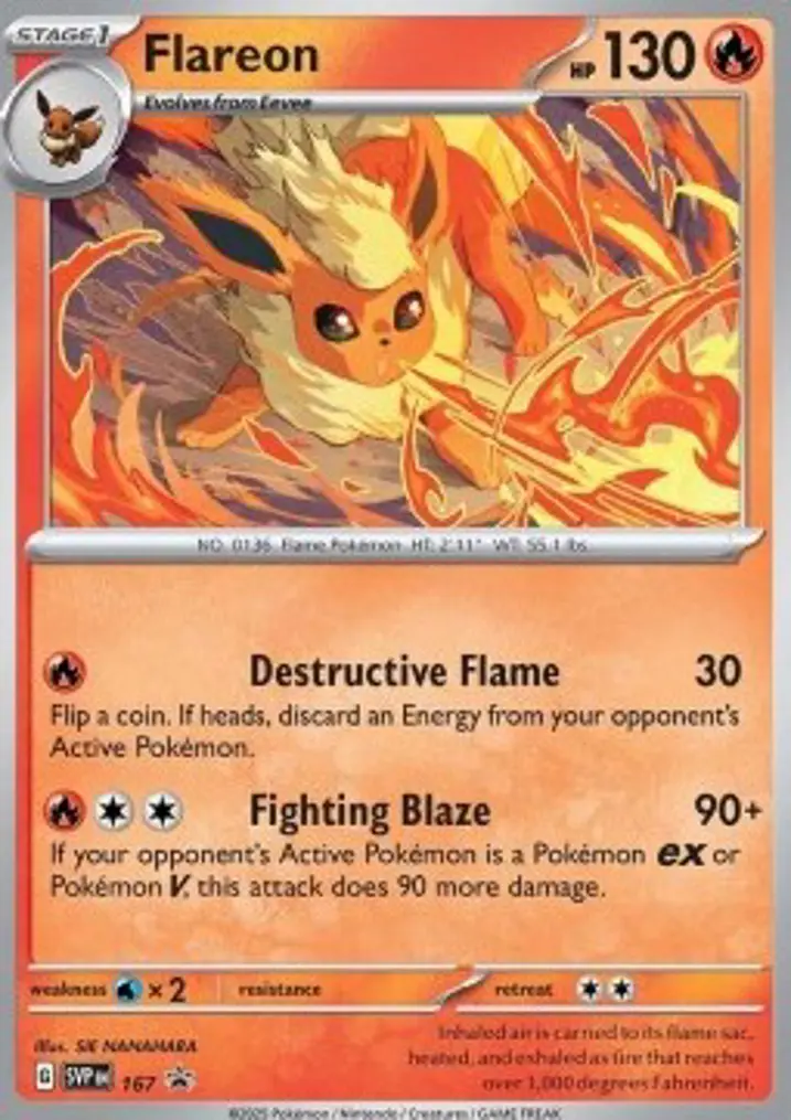 Flareon  Single: Pokemon SV Black Star Promos Einzelkarte
