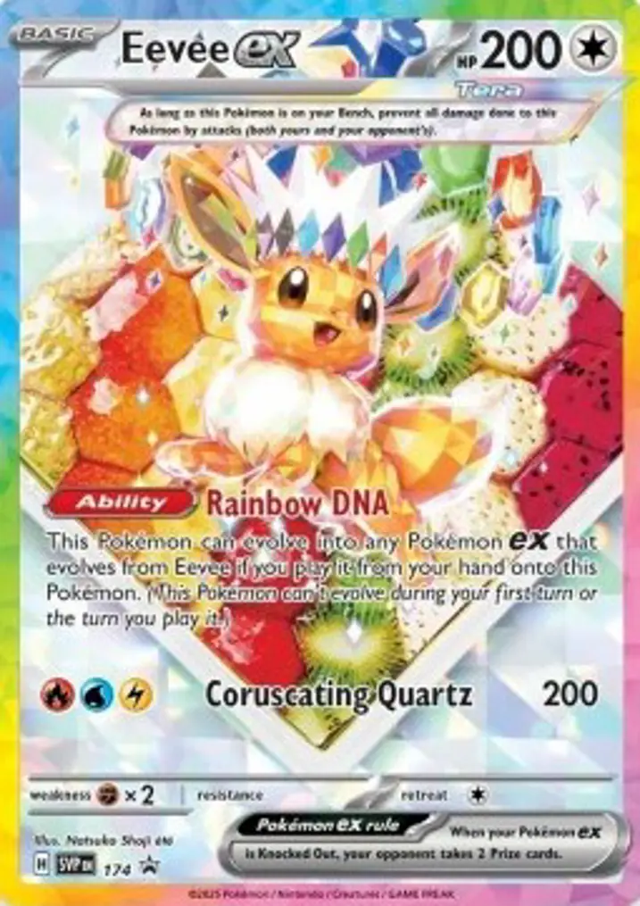 Eevee ex  Single: Pokemon SV Black Star Promos Einzelkarte