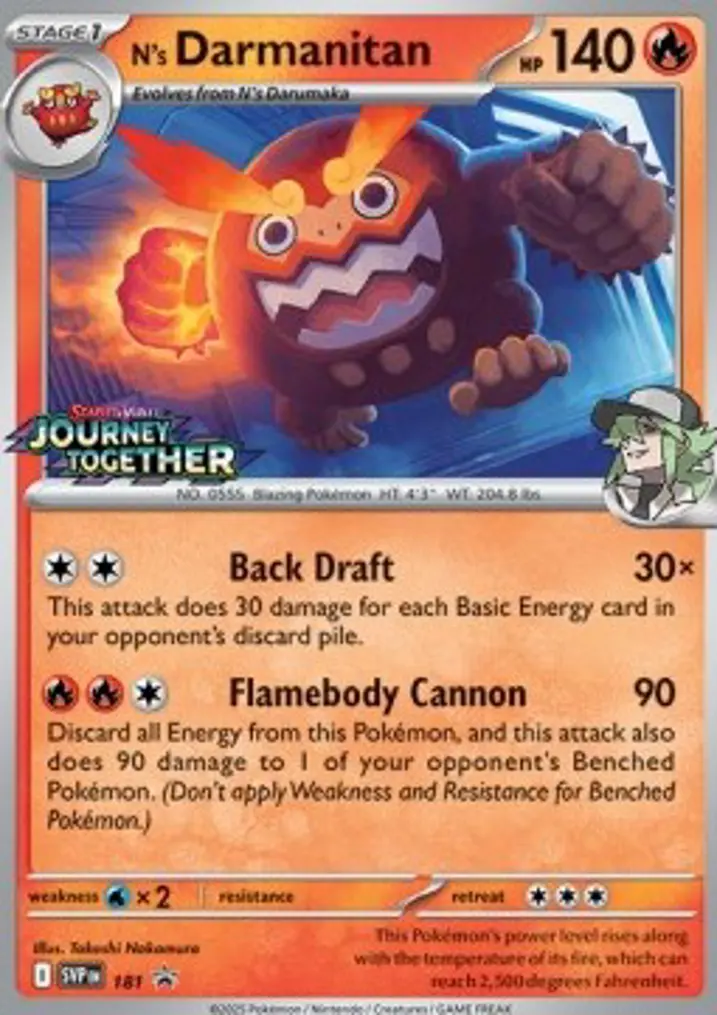 N's Darmanitan  Single: Pokemon SV Black Star Promos Einzelkarte