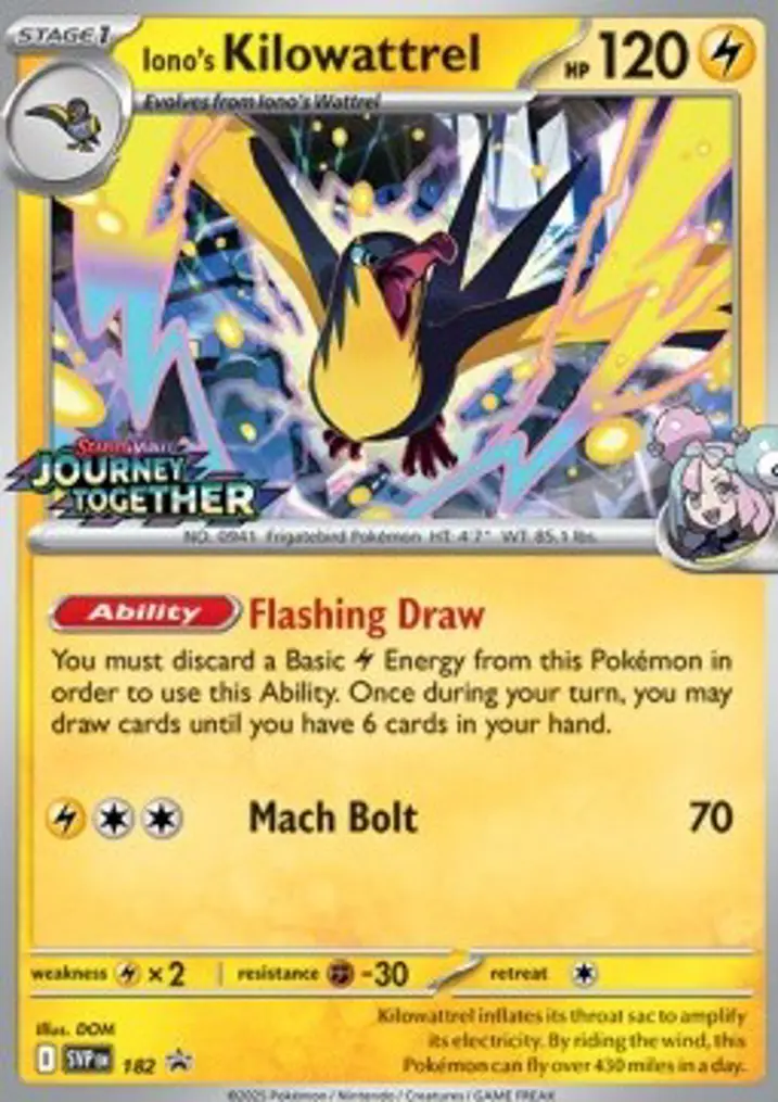 Iono's Kilowattrel  Single: Pokemon SV Black Star Promos Einzelkarte