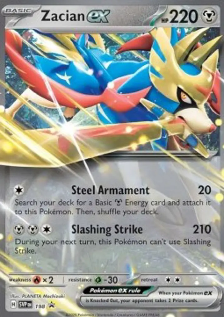 Zacian ex  Single: Pokemon SV Black Star Promos Einzelkarte