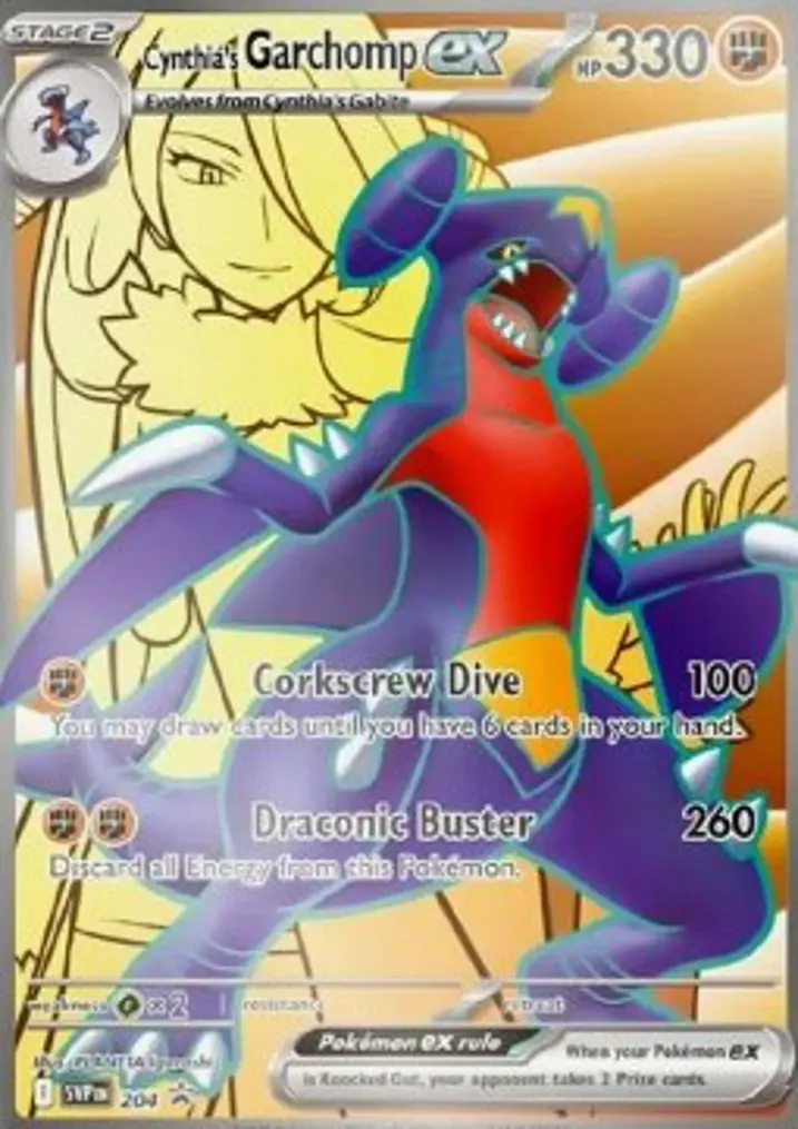 Cynthia's Garchomp ex  Single: Pokemon SV Black Star Promos Einzelkarte