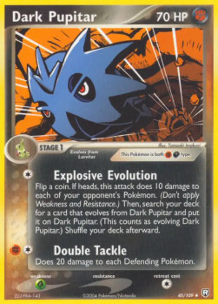 Dark Pupitar  Single: Pokemon EX Team Rocket Returns Einzelkarte