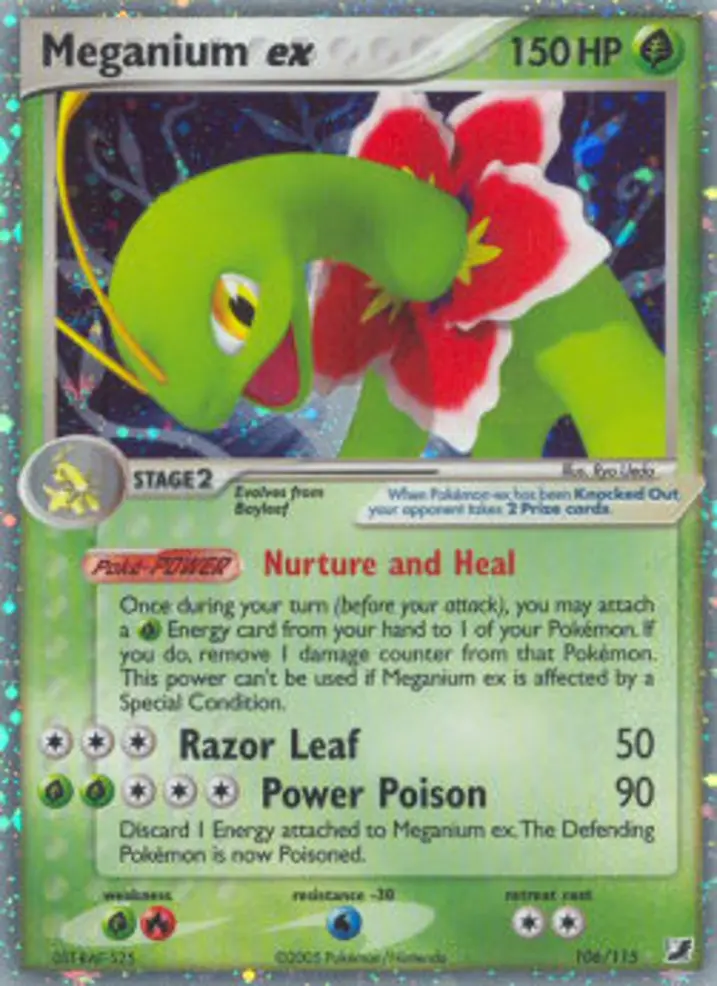Meganium ex  Single: Pokemon EX Unseen Forces Einzelkarte