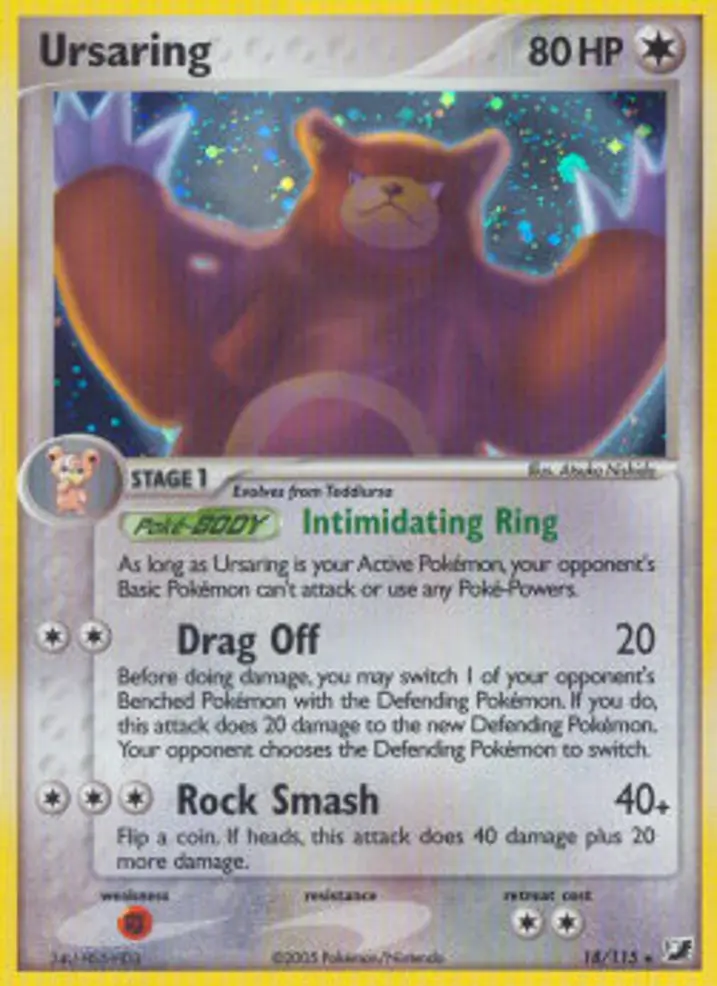 Ursaring  Single: Pokemon EX Unseen Forces Einzelkarte